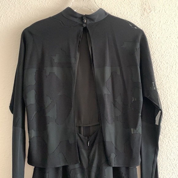 Tibi Black Long Sleeved Printed Romper size 2 - Picture 7 of 9